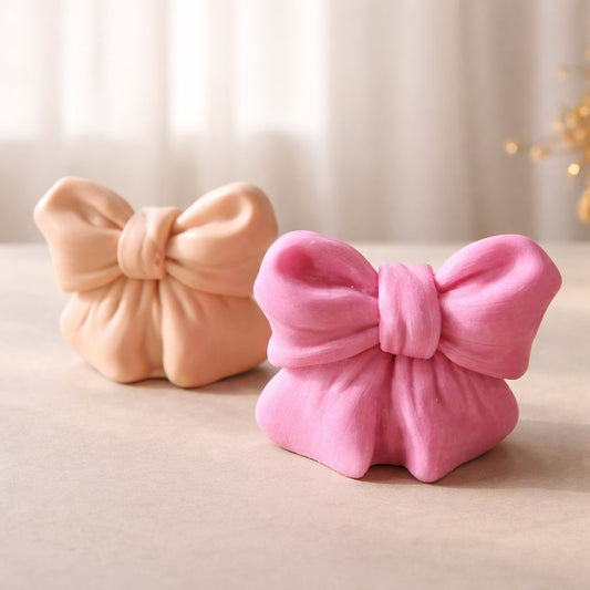 🎀 Vela Laço Decorativa